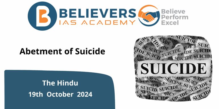 Abetment of Suicide