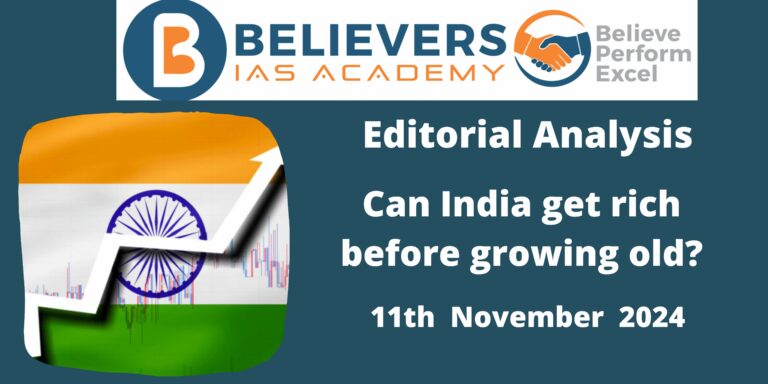 Can India get rich before growing old?