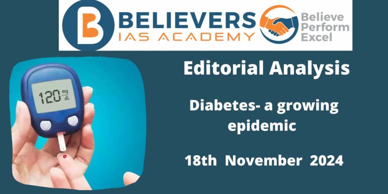 Diabetes- a growing epidemic
