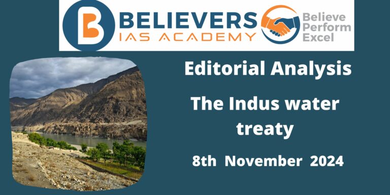 The Indus water treaty