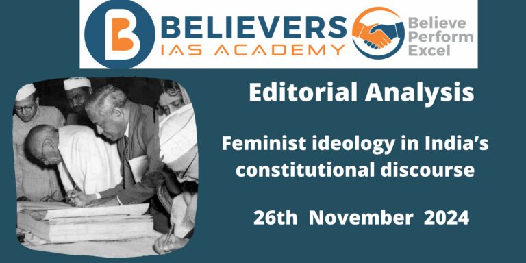 Feminist ideology in India’s constitutional discourse