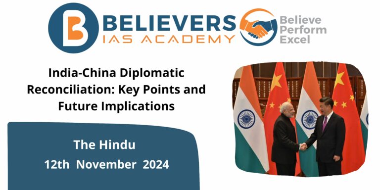 India-China Diplomatic Reconciliation: Key Points and Future Implications