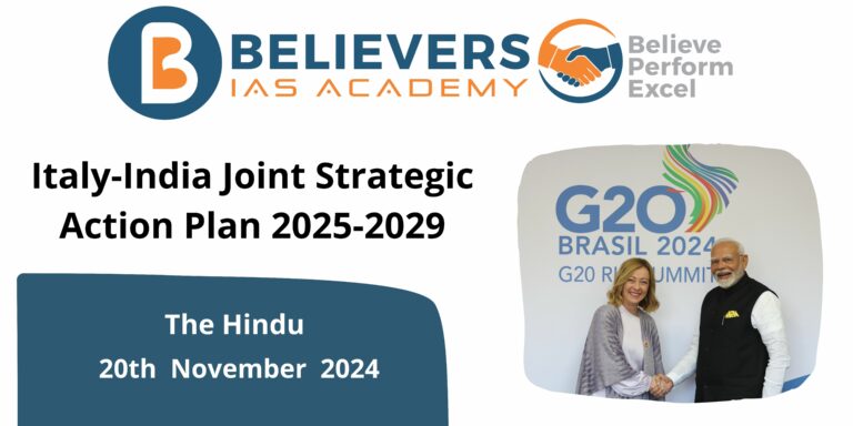 Italy-India Joint Strategic Action Plan 2025-2029