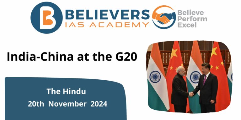 India-China at the G20