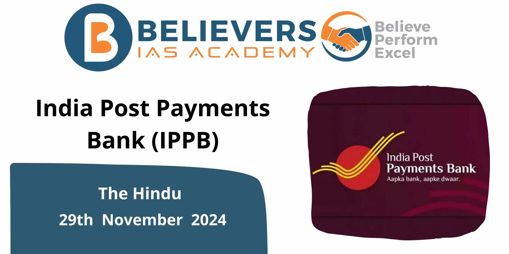 India Post Payments Bank Ippb Believers Ias Academy