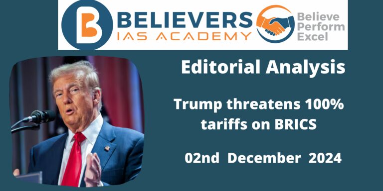 Trump threatens 100% tariffs on BRICS