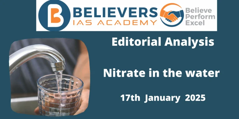 Nitrate in the water