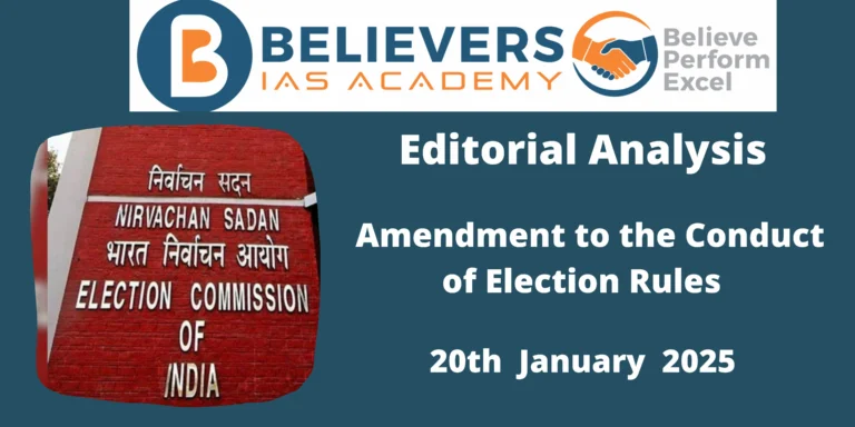 Amendment to the Conduct of Election Rules