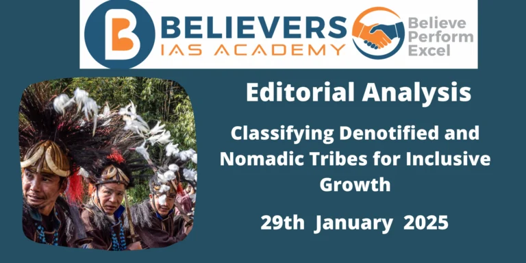 Classifying Denotified and Nomadic Tribes for Inclusive Growth
