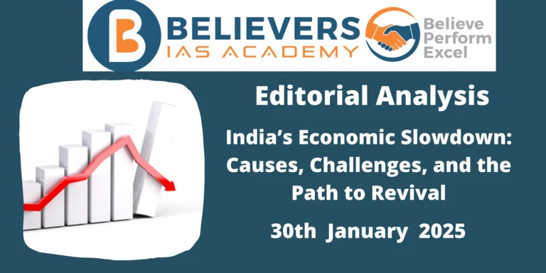 India’s Economic Slowdown: Causes, Challenges, and the Path to Revival