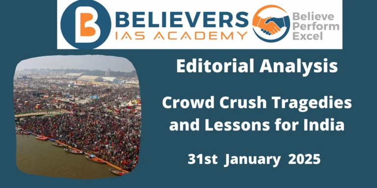 Crowd Crush Tragedies and Lessons for India