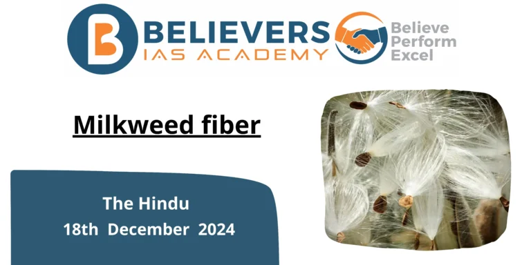 Milkweed fiber