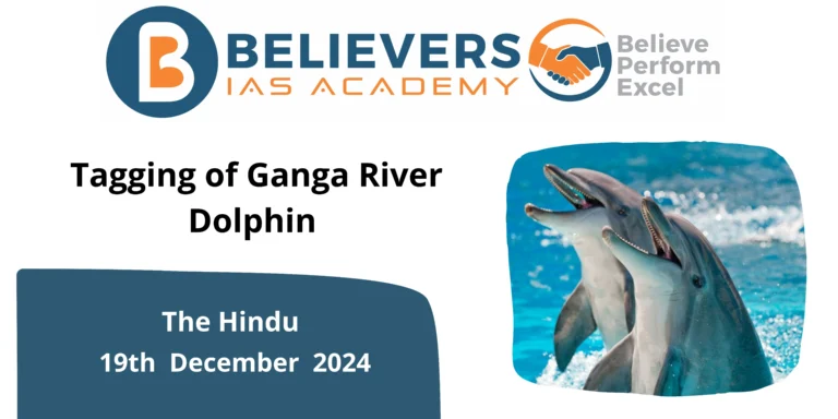 Tagging of Ganga River Dolphin