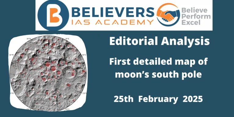 First detailed map of moon’s south pole