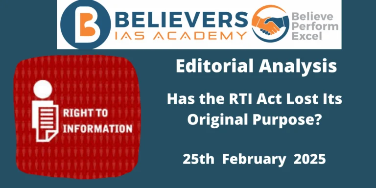 Has the RTI Act Lost Its Original Purpose?