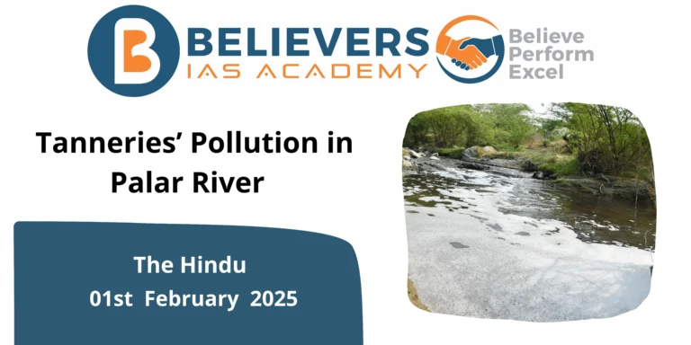 Tanneries’ Pollution in Palar River