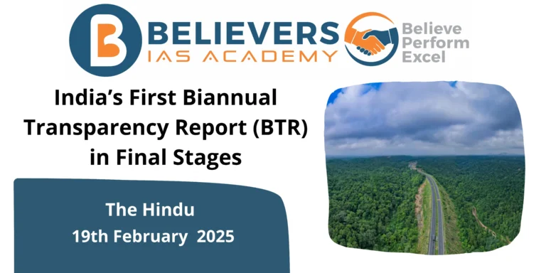 India’s First Biannual Transparency Report (BTR) in Final Stages