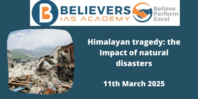 Himalayan tragedy- the Impact of natural disasters