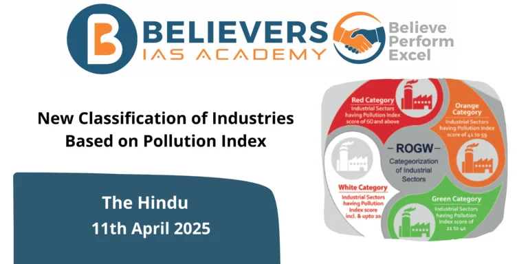 New Classification of Industries Based on Pollution Index
