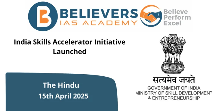 India Skills Accelerator Initiative Launched