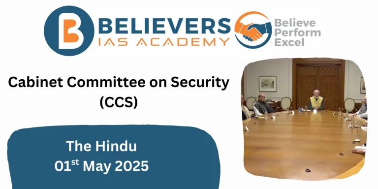 Cabinet Committee on Security (CCS)