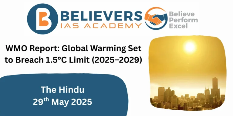 WMO Report: Global Warming Set to Breach 1.5°C Limit (2025–2029)