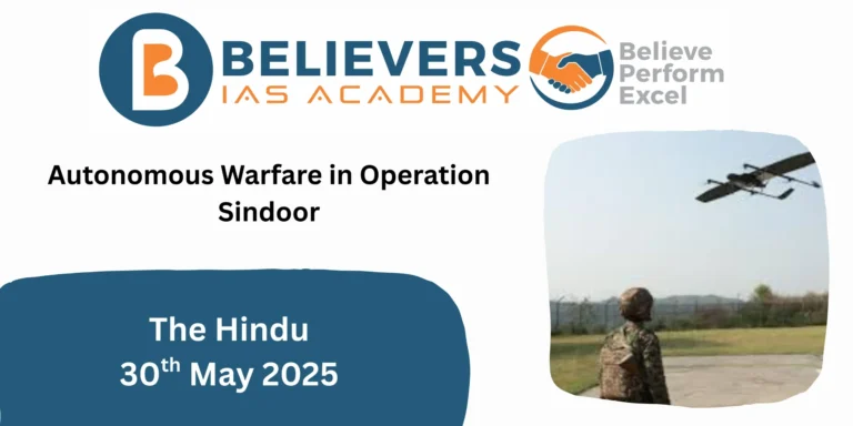 Autonomous Warfare in Operation Sindoor