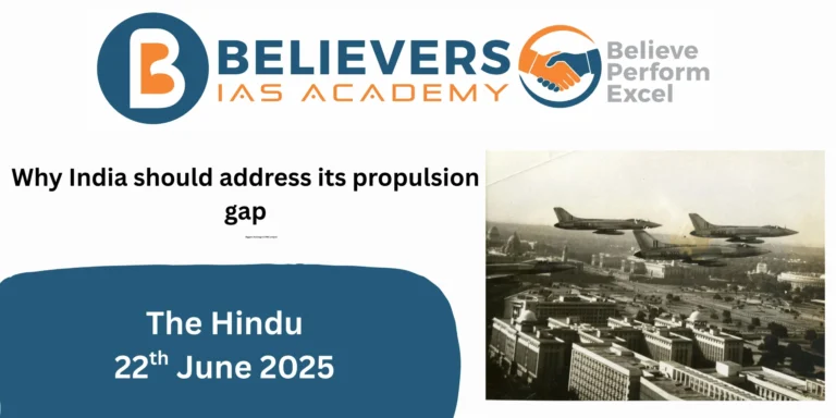 Why India should address its propulsion gap?