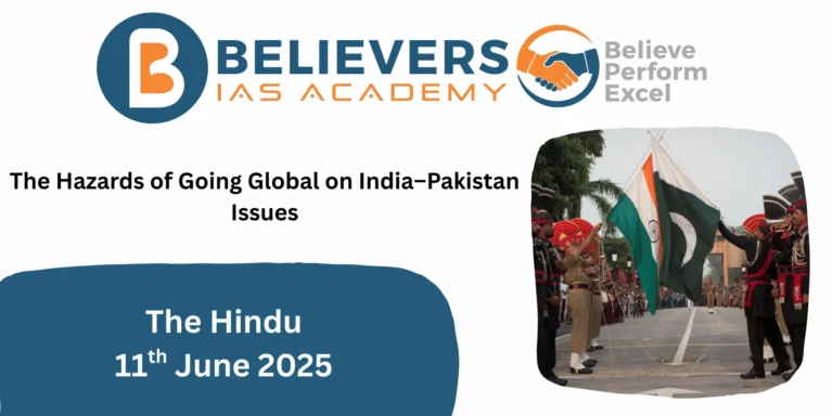 The Hazards of Going Global on India–Pakistan Issues