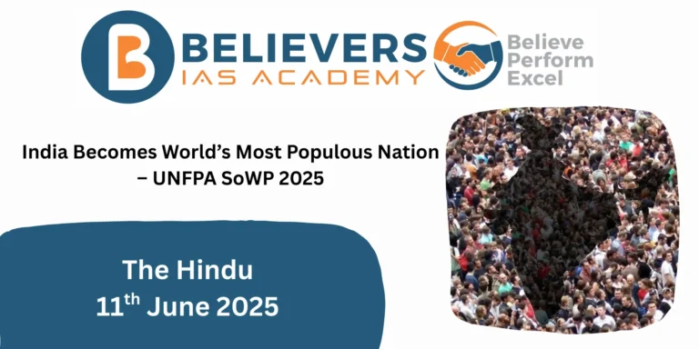 India Becomes World’s Most Populous Nation – UNFPA SoWP 2025