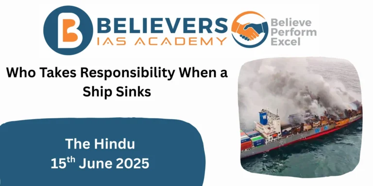 Who Takes Responsibility When a Ship Sinks?