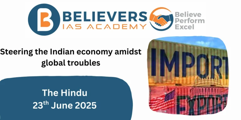 Steering the Indian economy amidst global troubles