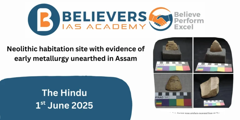 Neolithic habitation site with evidence of early metallurgy unearthed in Assam