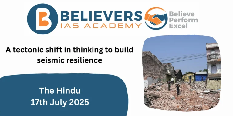 A tectonic shift in thinking to build seismic resilience