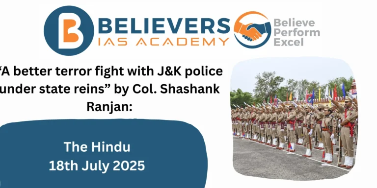 “A better terror fight with J&K police under state reins”