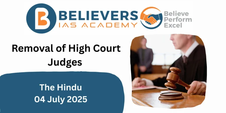 Removal of High Court Judges 
