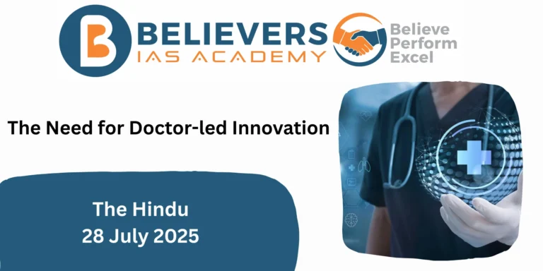 The Need for Doctor-led Innovation