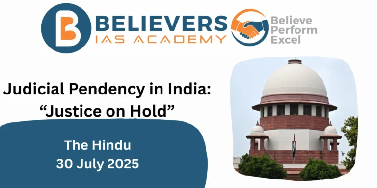 Judicial Pendency in India: “Justice on Hold”