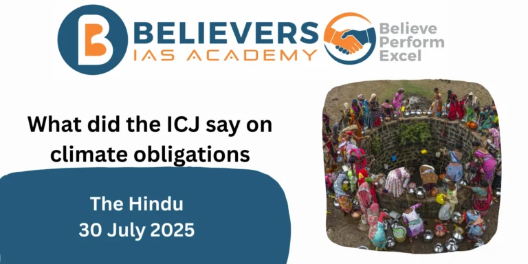 What did the ICJ say on climate obligations?