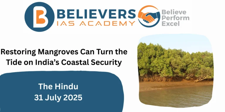 Restoring Mangroves Can Turn the Tide on India’s Coastal Security