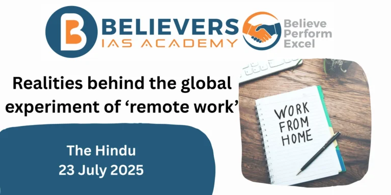 “Realities behind the global experiment of ‘remote work’”