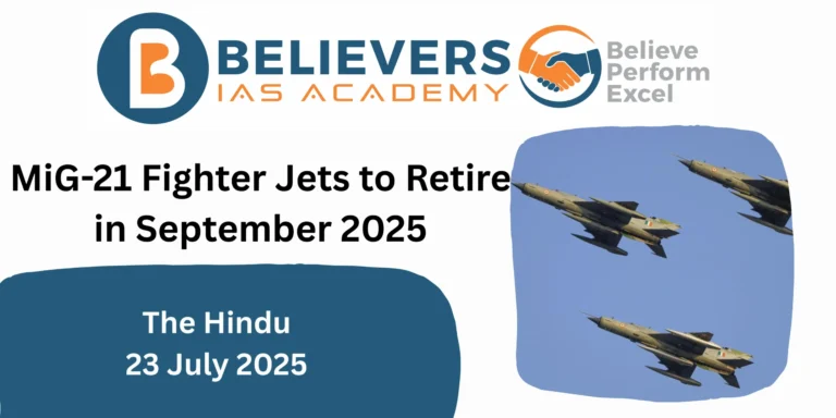 MiG-21 Fighter Jets to Retire in September 2025