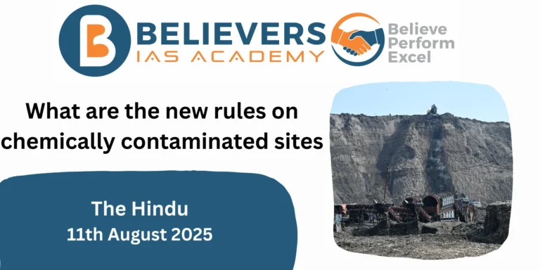What are the new rules on chemically contaminated sites?