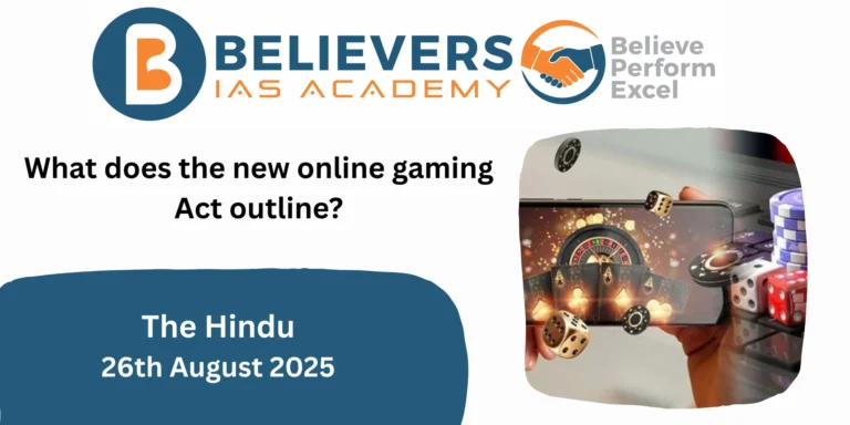 What does the new online gaming Act outline?