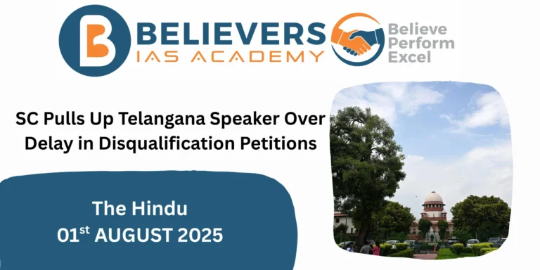 SC Pulls Up Telangana Speaker Over Delay in Disqualification Petitions