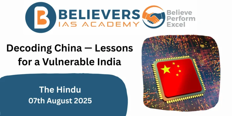 Decoding China — Lessons for a Vulnerable India