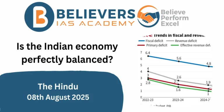 Is the Indian economy perfectly balanced?