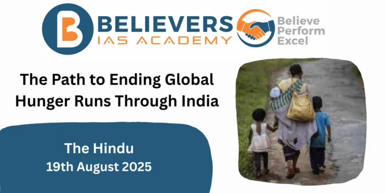 The Path to Ending Global Hunger Runs Through India