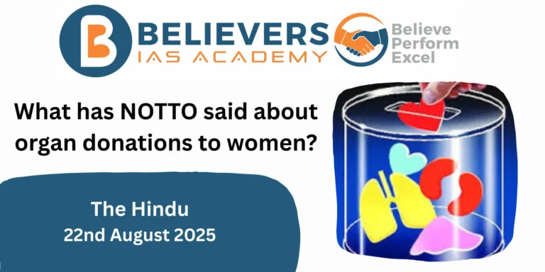 What has NOTTO said about organ donations to women?