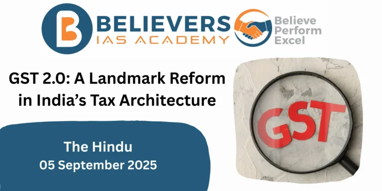 GST 2.0: A Landmark Reform in India’s Tax Architecture